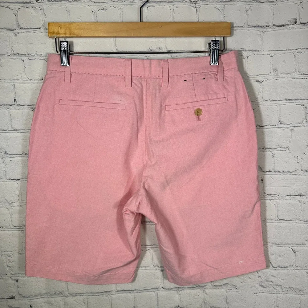 Banana Republic Aiden‎ Slim Fit Pink Cotton Chino Shorts Mens 30 NWT